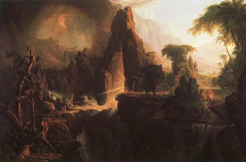 Thomas Cole Expulsion From the Garden of Eden Germany oil painting art
